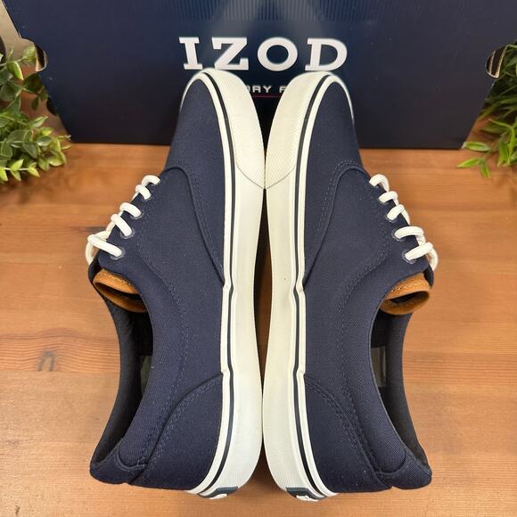 Izod Men's Rangley Canvas Memory Foam Lace Up Shoes Size 12 - Picture 4 of 8